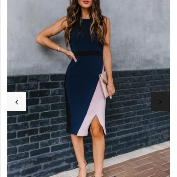 KOKO+MASON Color Block Dress NWT - Picture 3 of 7